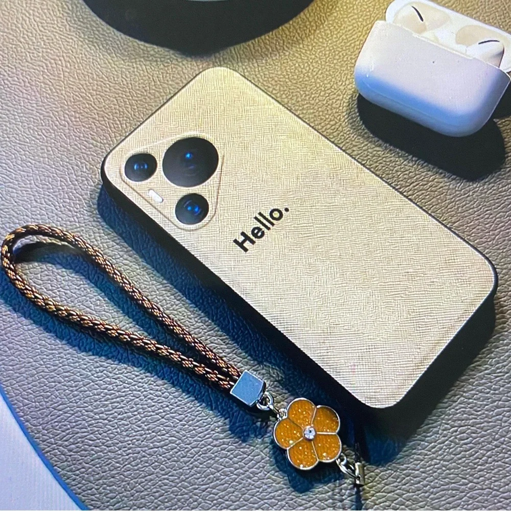 Gold Cell Phone with Black Edges